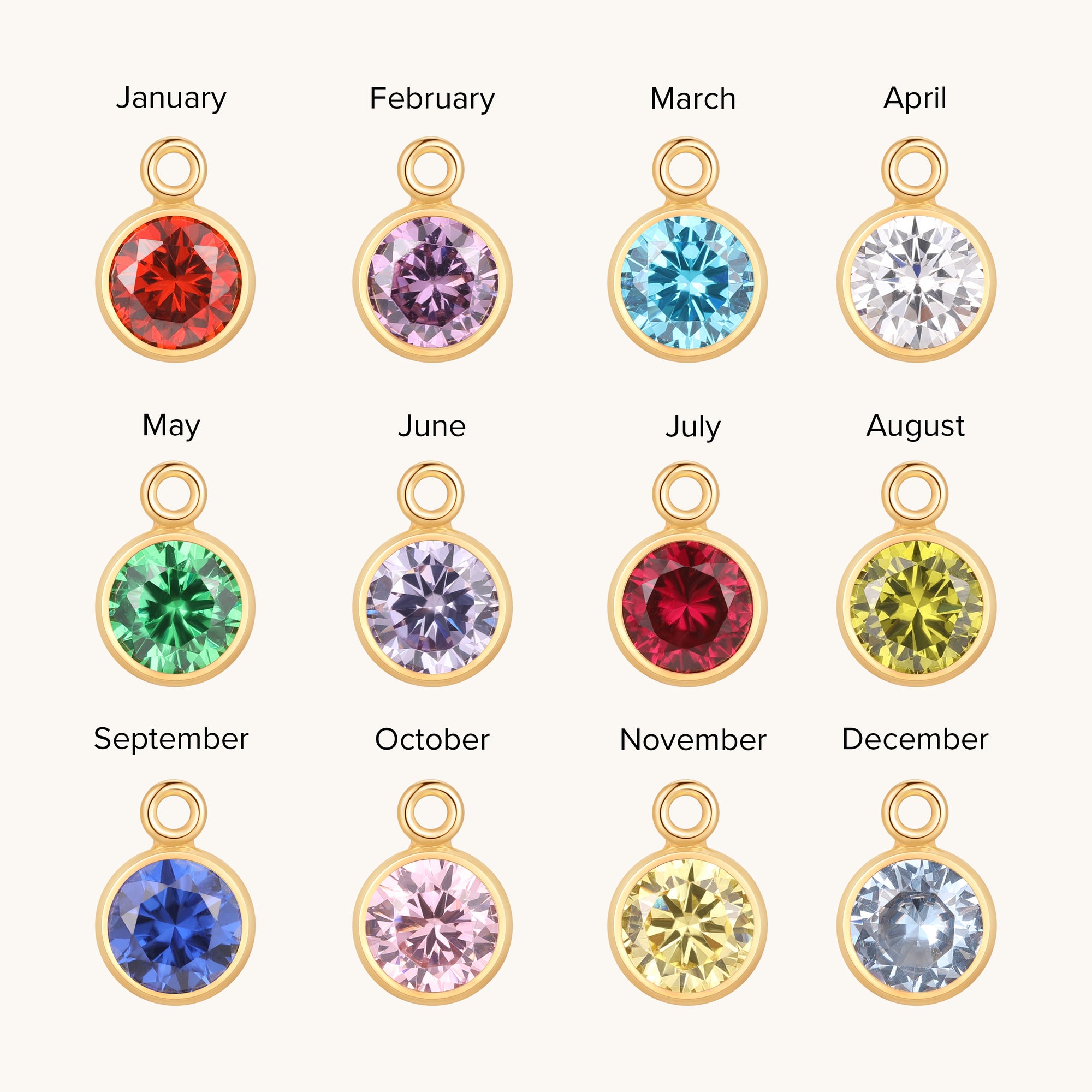 Birthstone Charms