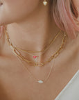 Evil Eye Pave Necklace