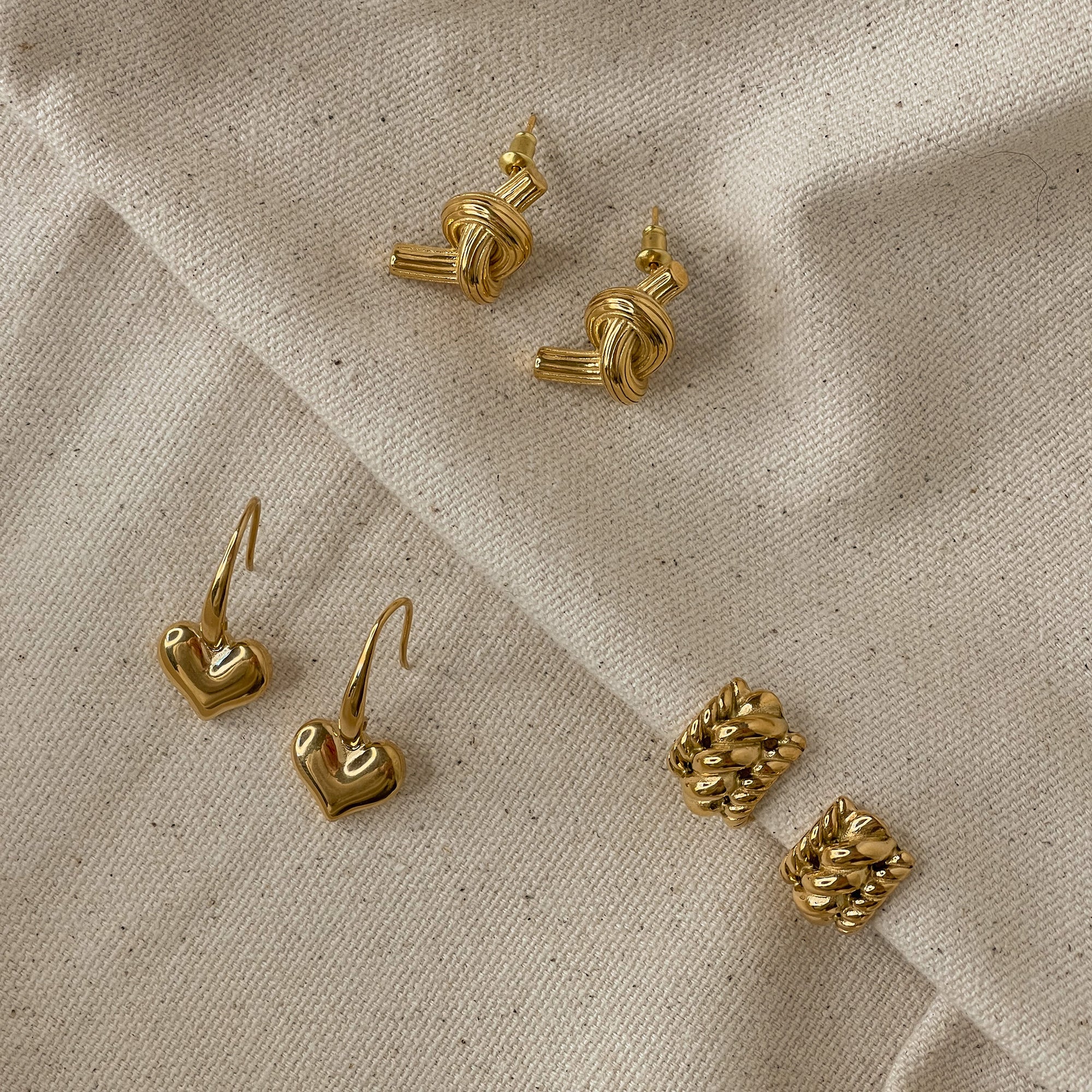 Pendientes colgantes con forma de corazón Vallery