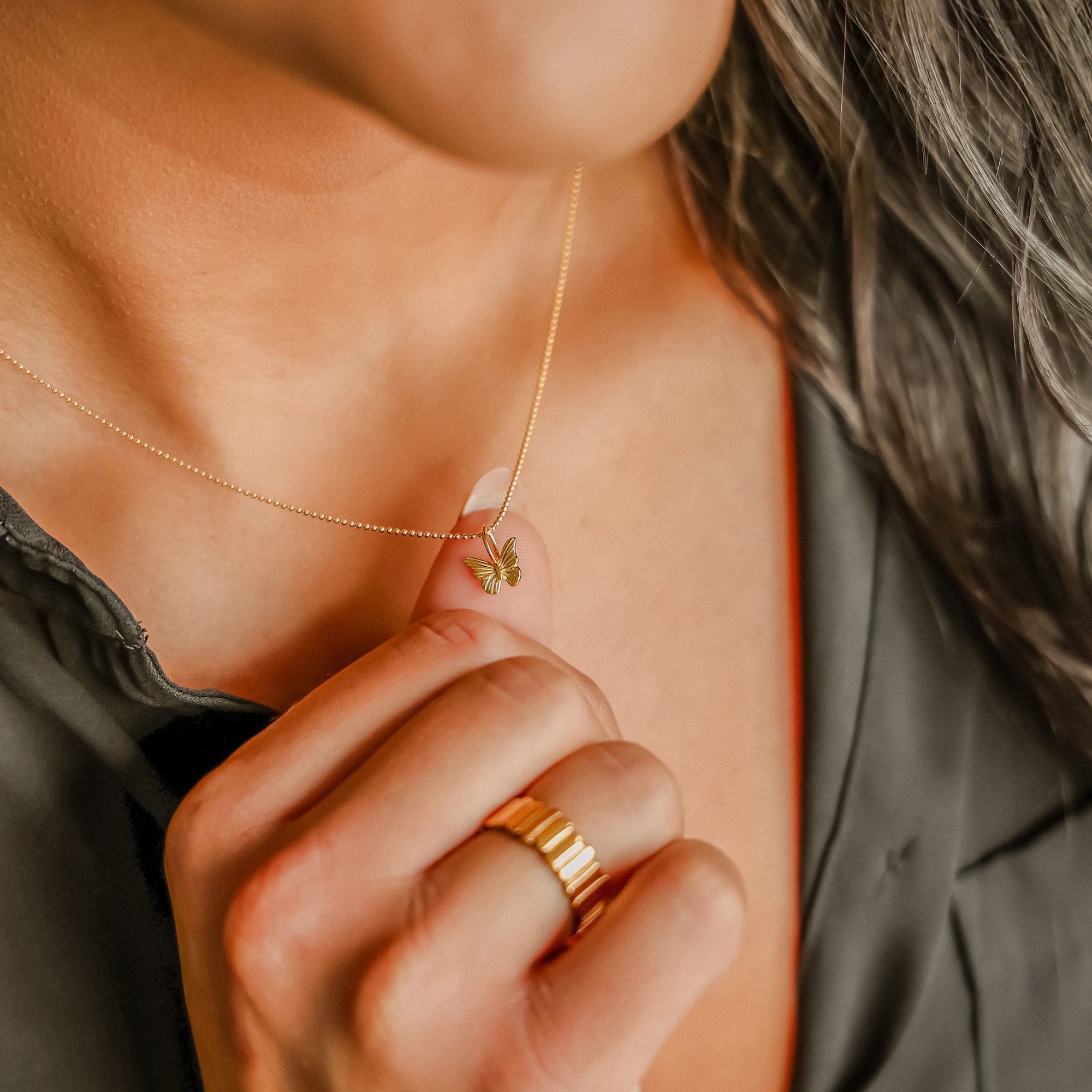 Hoft Studio Butterfly Necklace