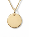 Hali Engravable Disc Necklace