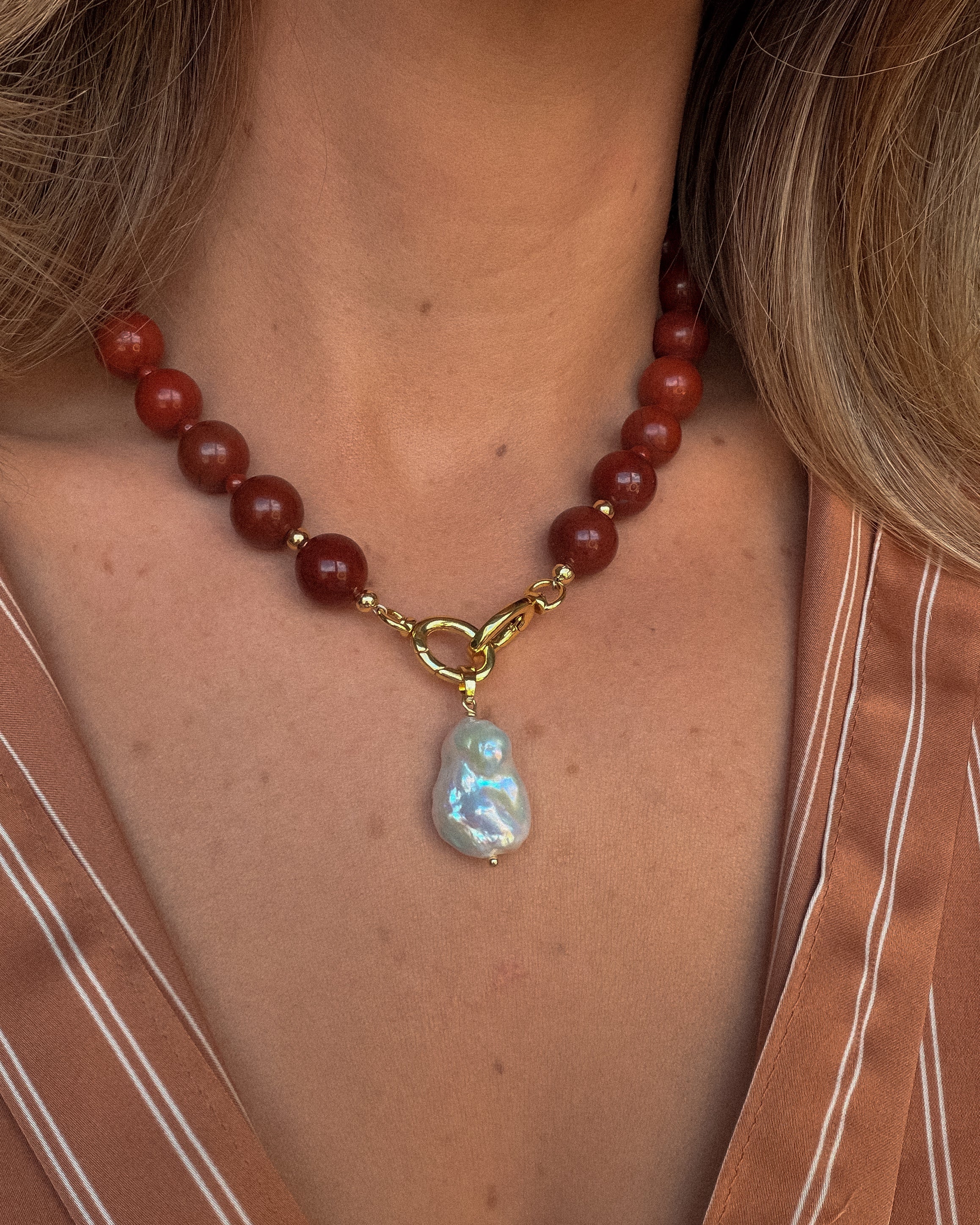 【14thaddiction】 feather stone necklace Swarovski Nice Feather Necklace 5482914 アクセサリー