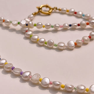 Malibu Pearl Necklace | Gold