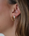 Sylvie Hoop Earrings Gold