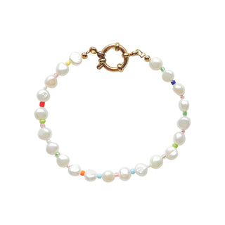 Malibu Pearl Bracelet | Gold