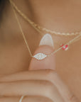 Evil Eye Pave Necklace